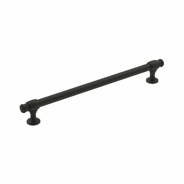Amerock Winsome 8-13/16 in 224 mm Center-to-Center Matte Black Cabinet Pull BP36769FB